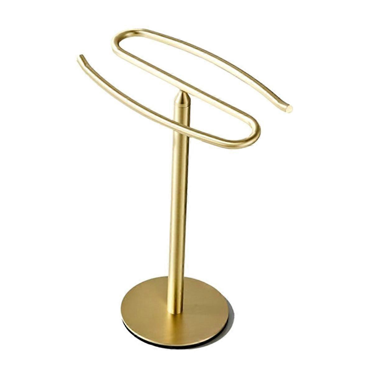 Gold Hand Towel Holder Stand Free-Standing Towel Rack Stainless Steel Towel Bar Rack Stand Tower Ba