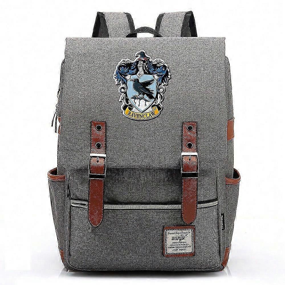 Ravenclaw School of Witchcraft and Wizardry printed backpack, youth student backpack, men's and women's leisure bag, travel bag