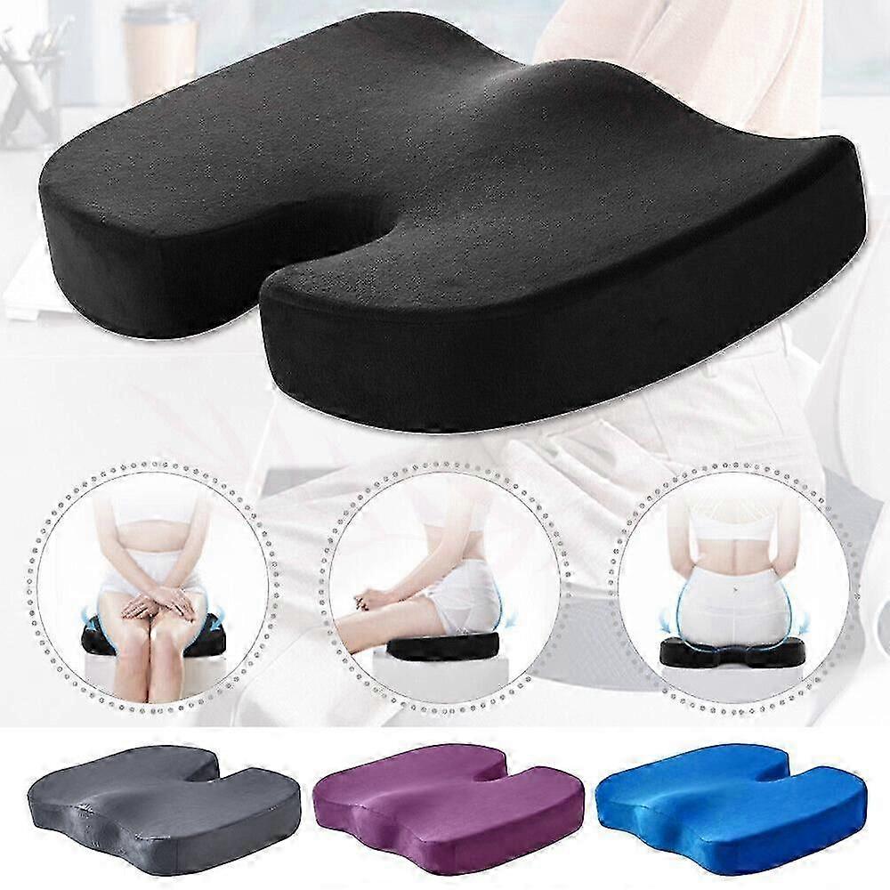 Memory Foam Chair Seat Cushion Office Car Pillow Coccyx Tailbone Orthopedic Pad