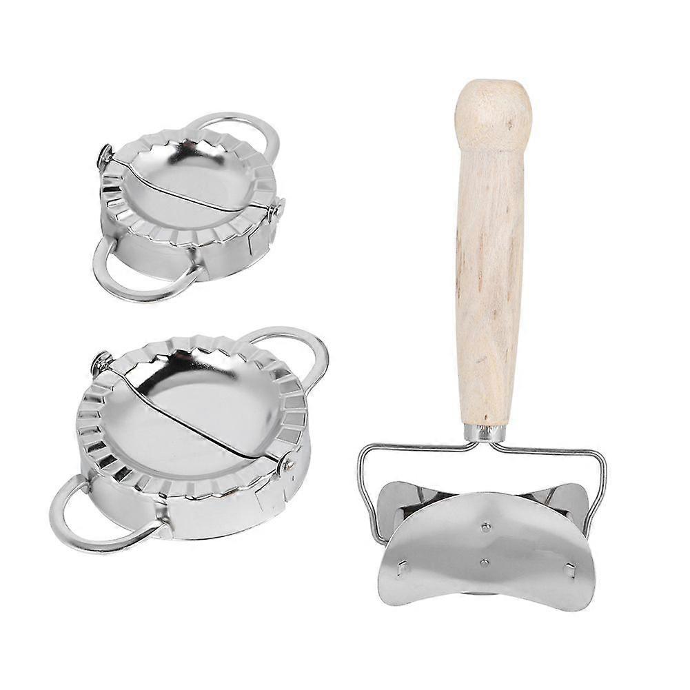 304 Stainless Steel Manual Dumpling Maker Set with Dumpling Wrapper Tool Kitchen Gadgets