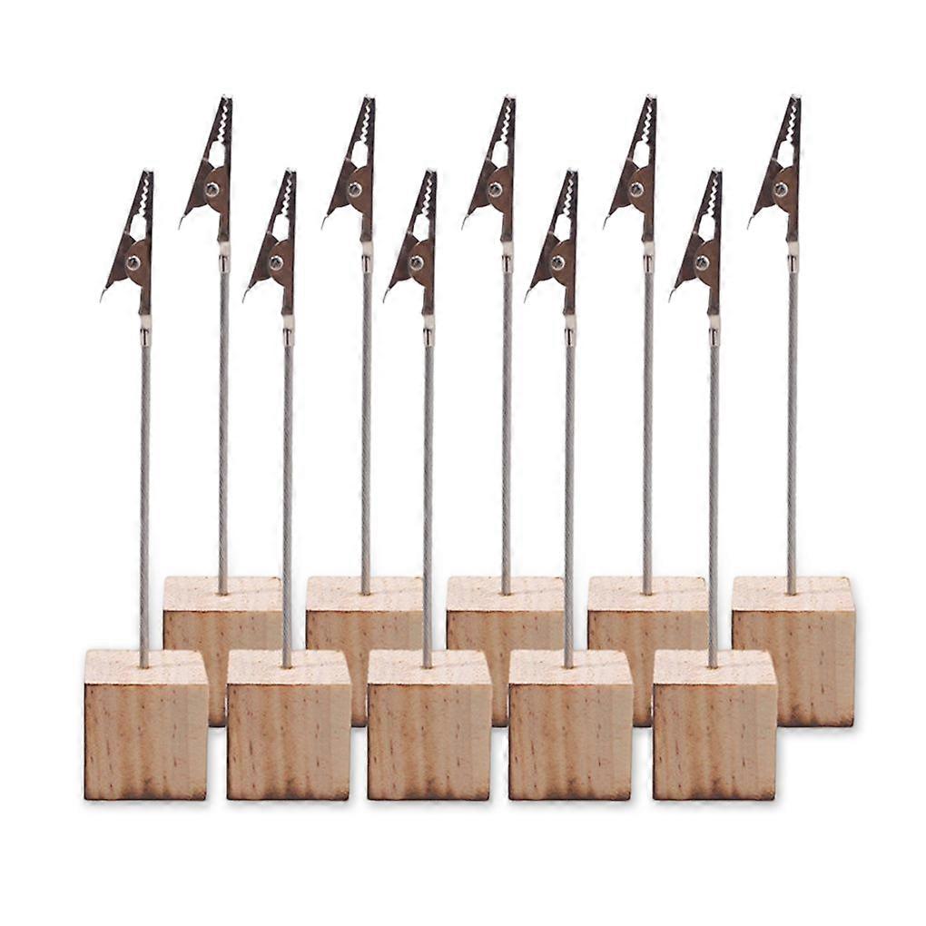 10pcs Card Holder Name Photo Clip Picture Frame Decoration Display Tool Tabletop DIY Memo Holders Stand Desktop