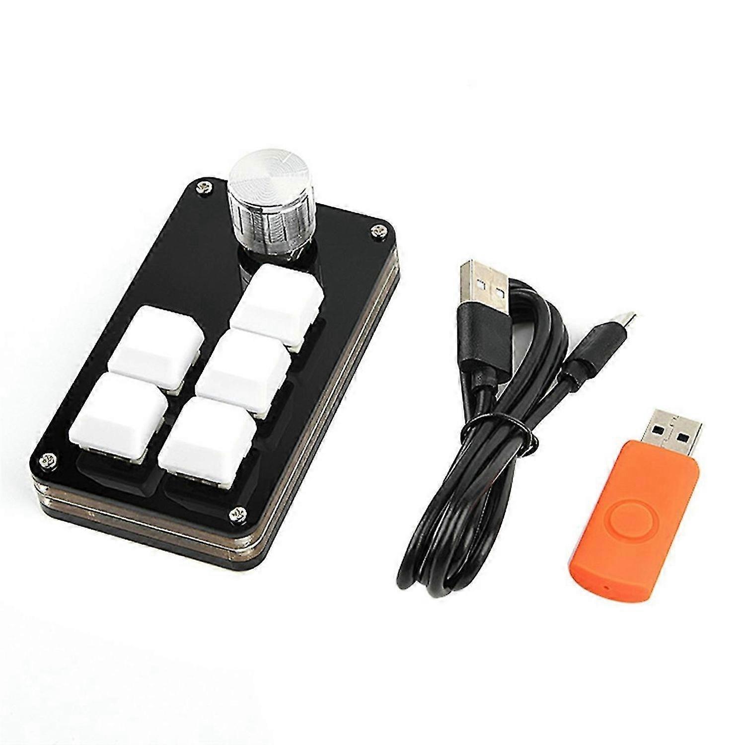 DIY Hot Swap Customization Mechanical Keyboard Macro Keypad White