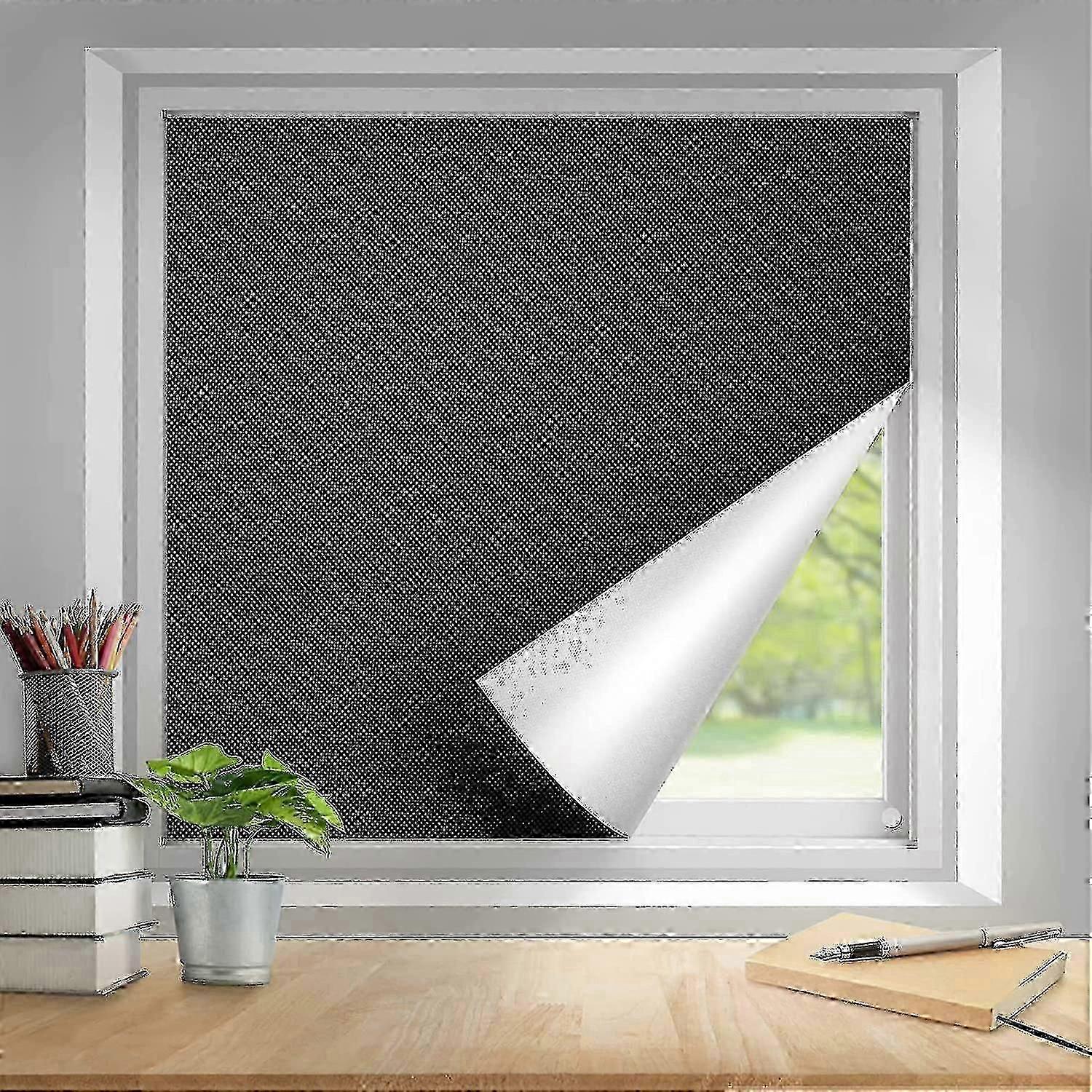 Blackout Curtains, Window Blackout Fabric Portable Blackout Roller Blind
