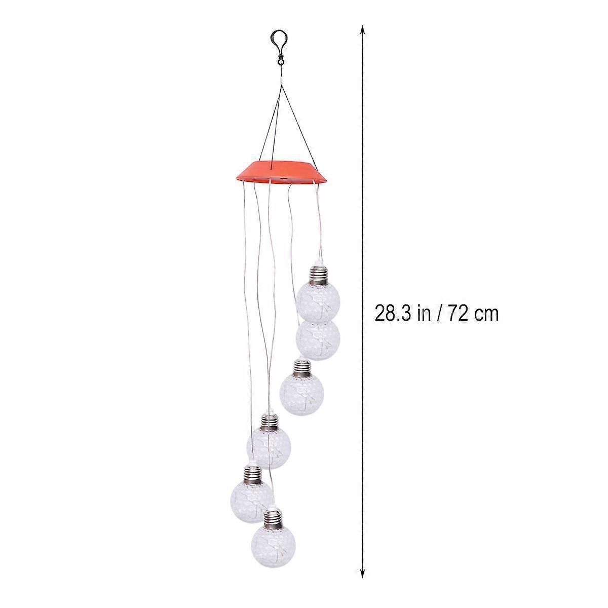 Outdoor Decorative Solar Rotating Wind Chime Light Color Changing LED