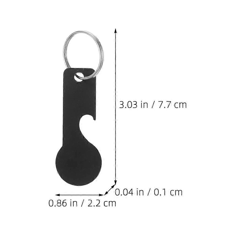 Shopping Trolley Token Keyring for Convenient Use with 24Pcs Set