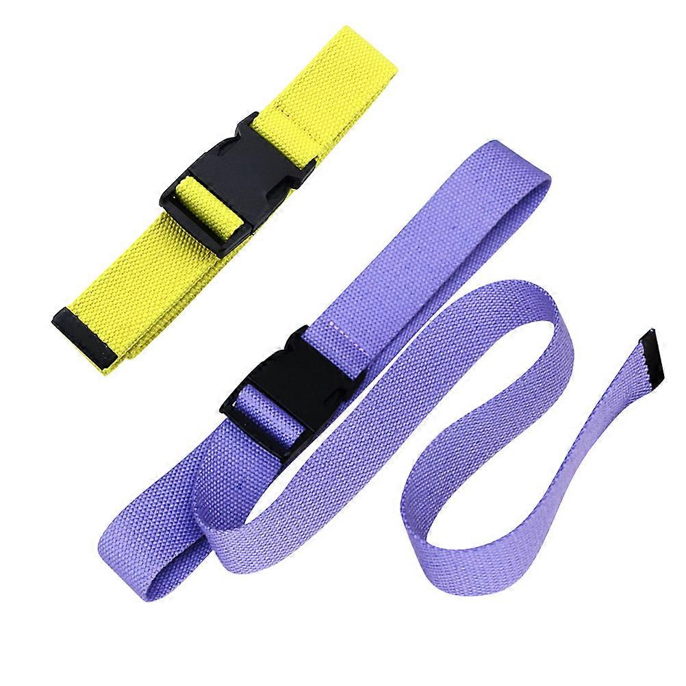 Canvas Belt Plastic Buckle Waist Belt Featuring Adjustable Function 2Pcs Unisex
