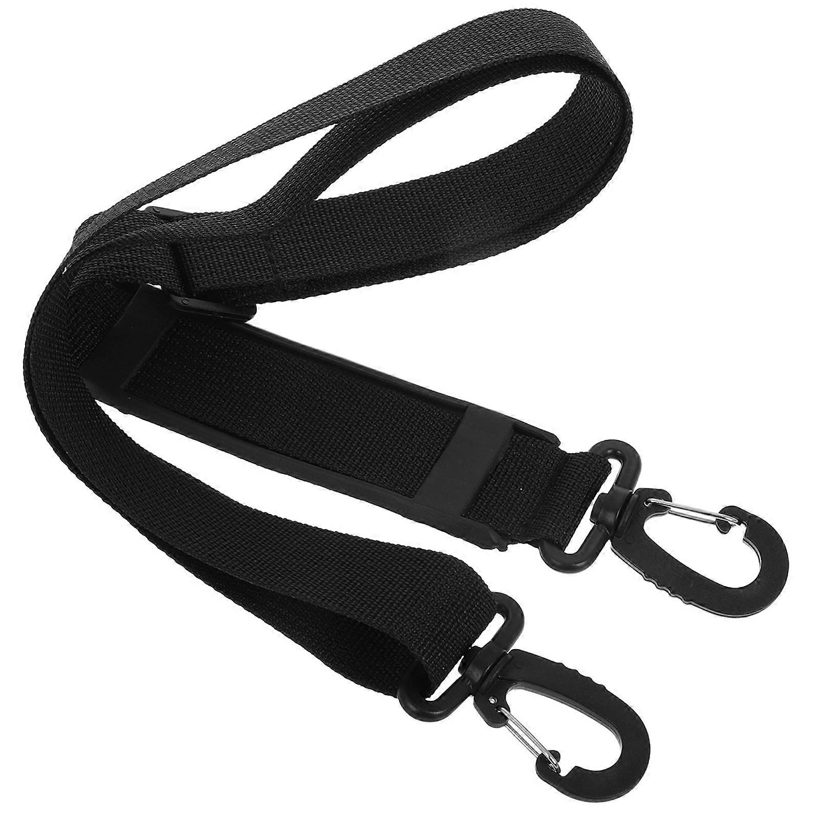 Crossbody Strap Wide Adjustable Strap for Laptop Bag Black Nylon Versatile Accessory 1Set