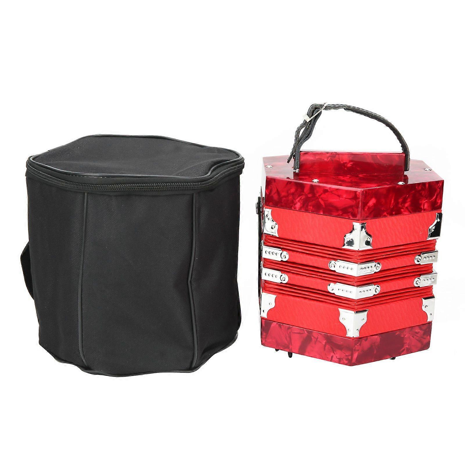 アコーディオンアコーディオンポータブルプロフェッショナル大人用楽器用品赤