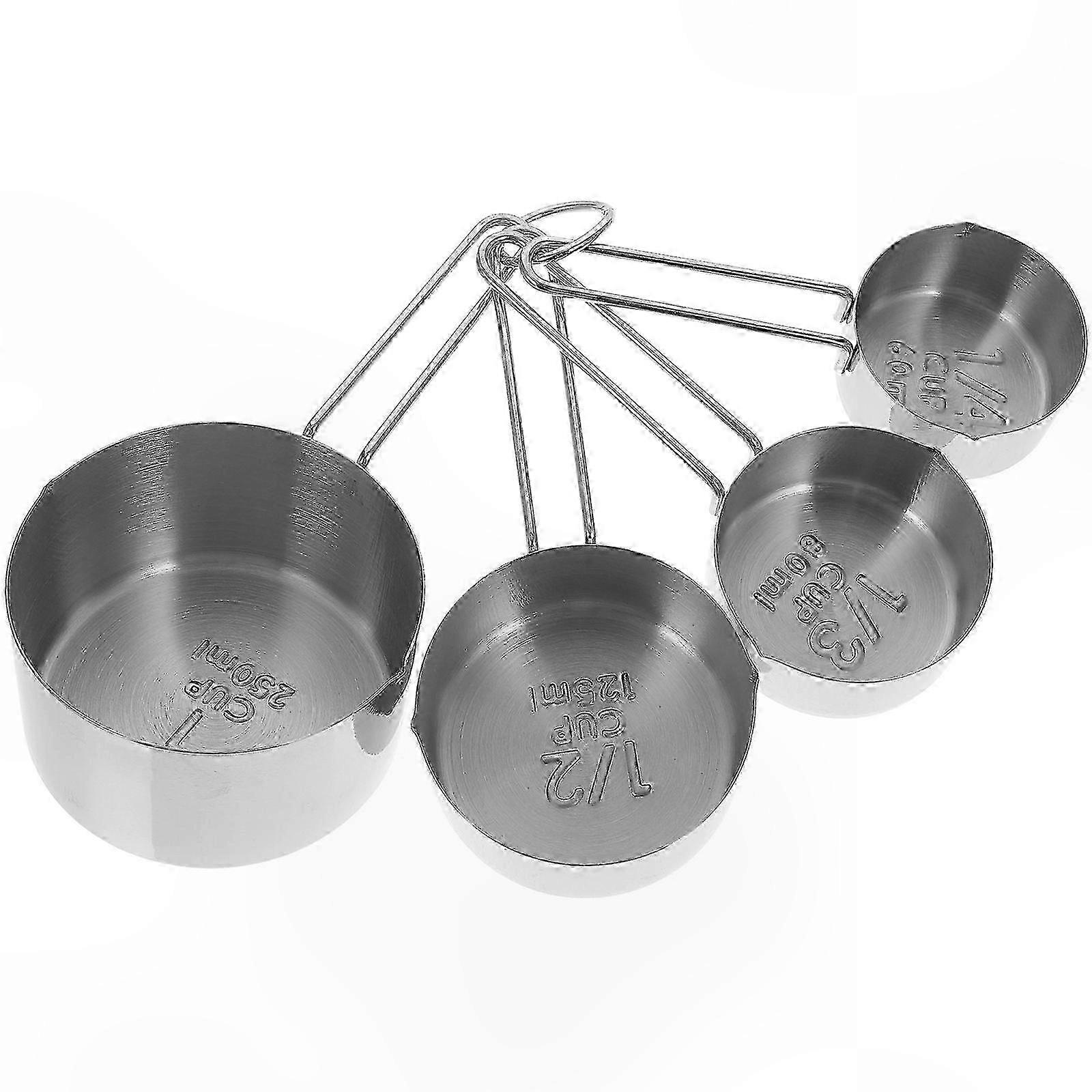 4-Piece Measuring Cup Set for Kitchen Cooking and Baking Use