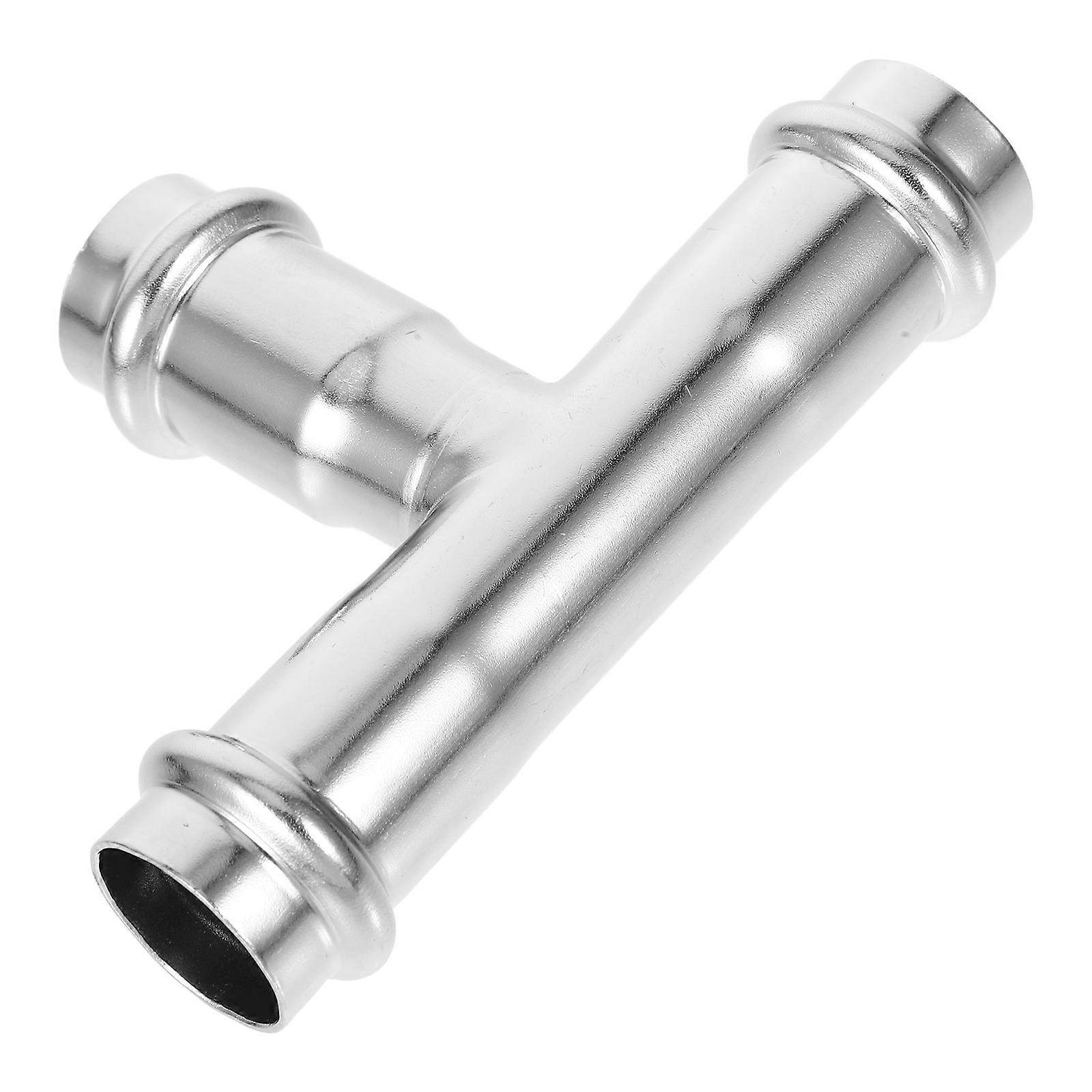 Connector Stainless Steel 3-Way Hose Fittings Adapter 5Pcs Set