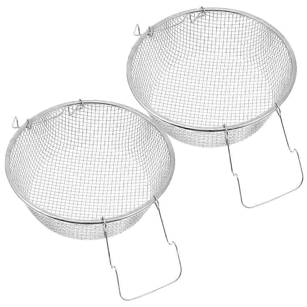 Stainless Steel Frying Basket for Fried Food 8Pcs Comfortable Handle Design