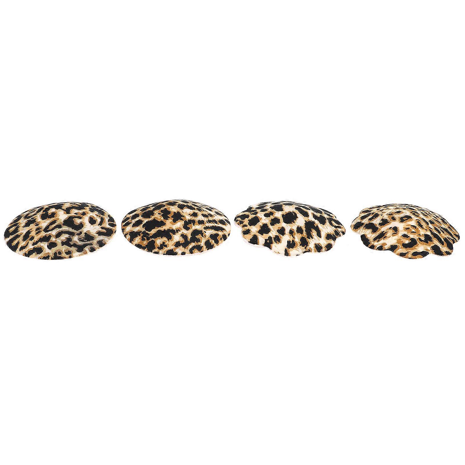 Invisible Nipples Covers for Women Use 2Pairs Leopard Printed Chest Stickers