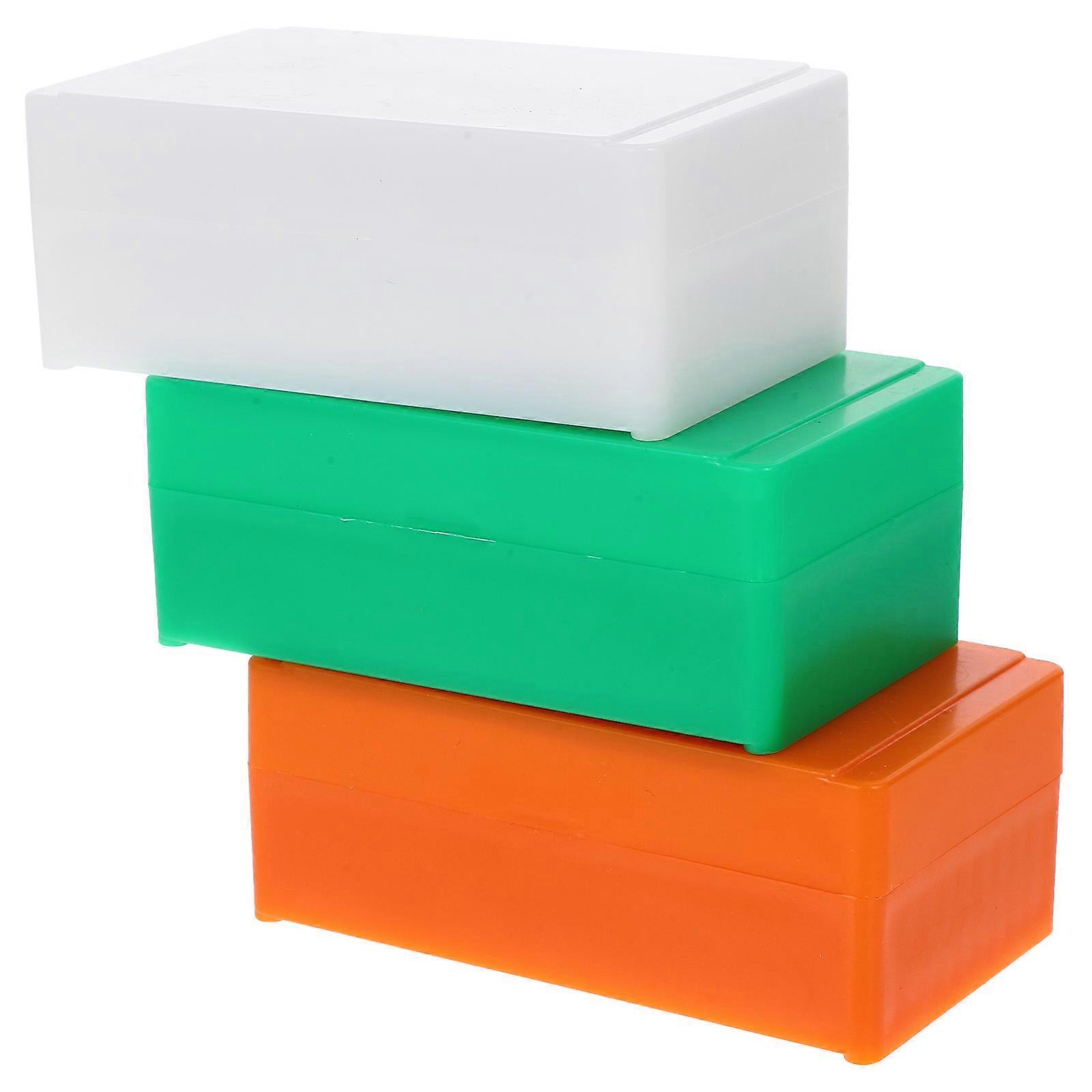 Microscope Slide Storage Boxes Plastic Reusable for Storage 9Pcs Assorted Color