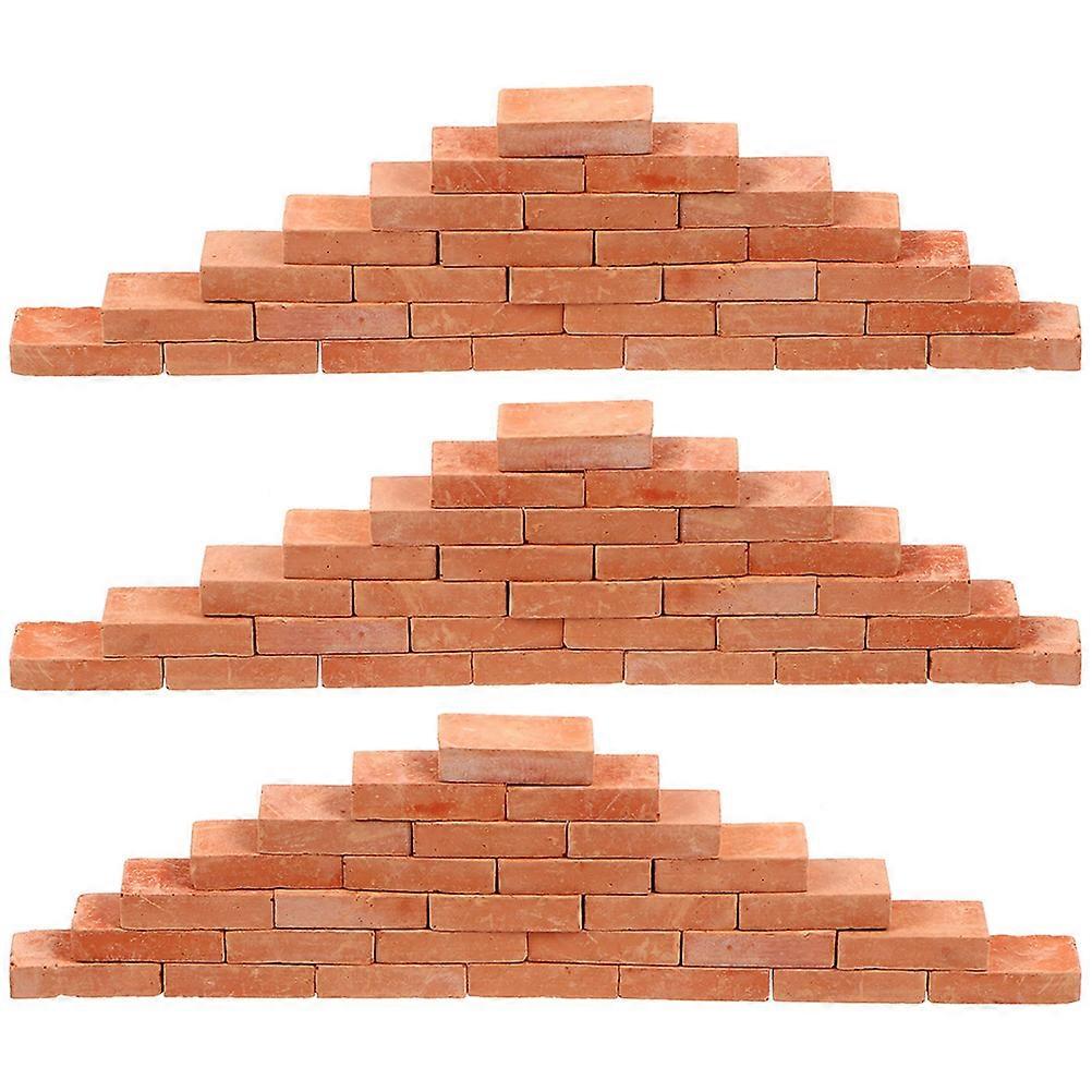 Simulation Brick 600 Pcs Mini Building Accessories For Hobbyists 1.00X0.50X0.25CM Ideal For Model Building