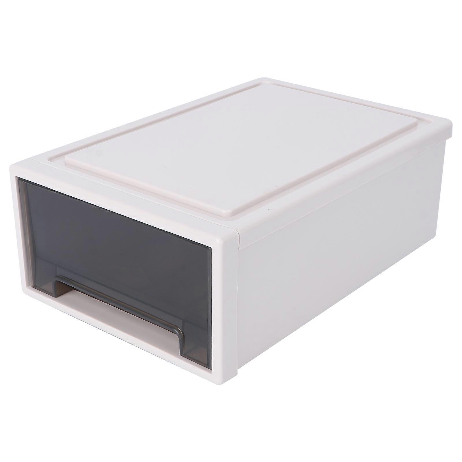 Drawer Type Storage Box Wardrobe for Household Use 3Pcs Plastic Transparent