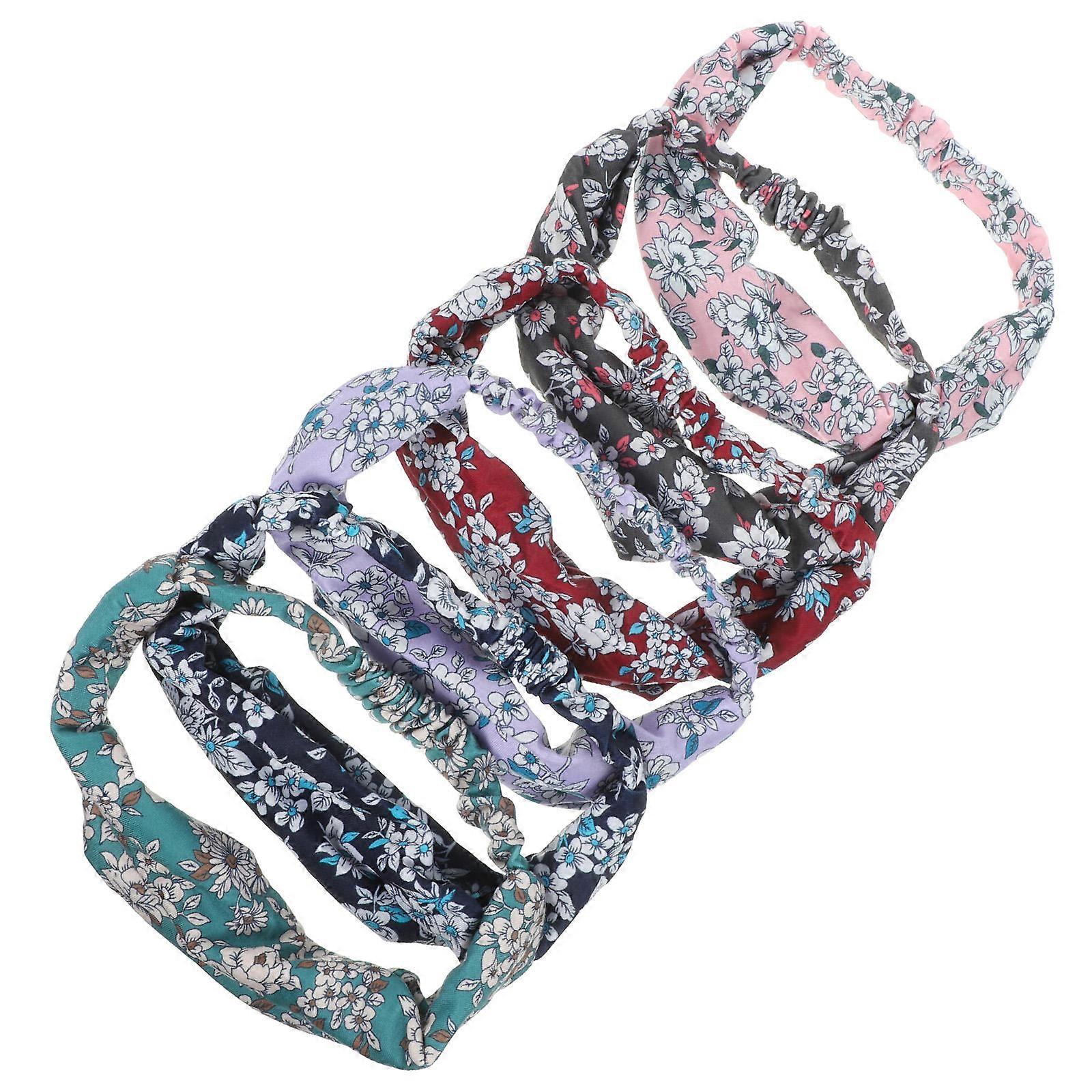 Women's Sports Headband Elastic Headwrap Sweat Absorbent Breathable Comfortable Assorted Color 6Pcs