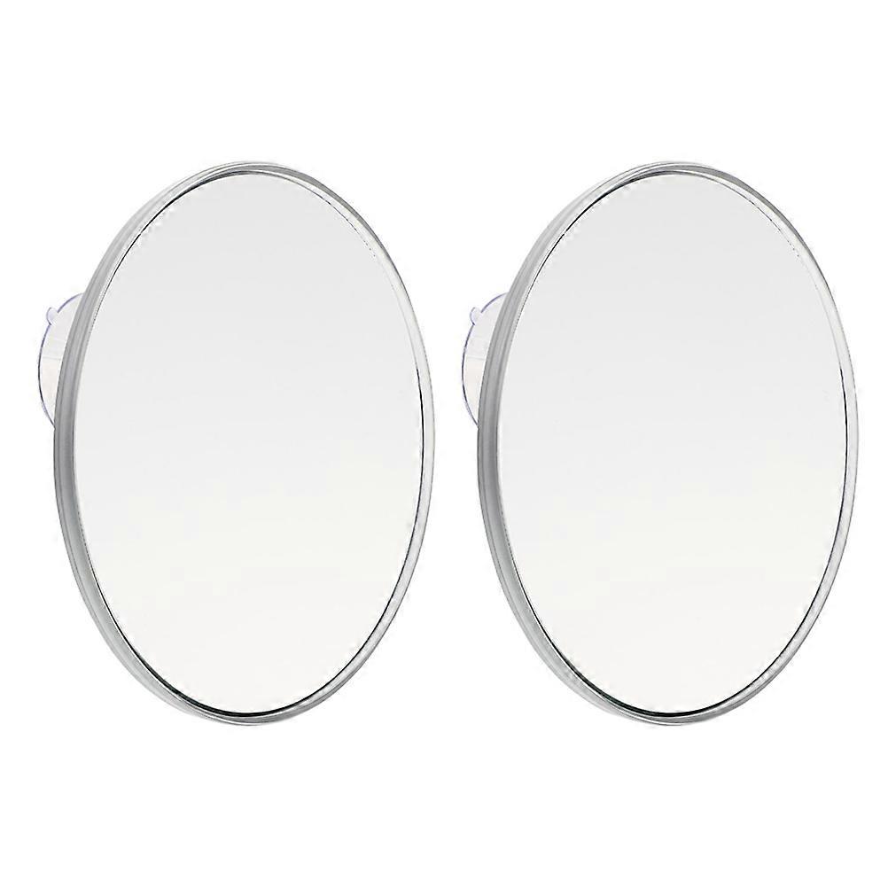 Practical Magnifying Mirror 4Pcs Non-slip Sucker Design Ideal For Makeup In Bathroom Or Bedroom White Durable