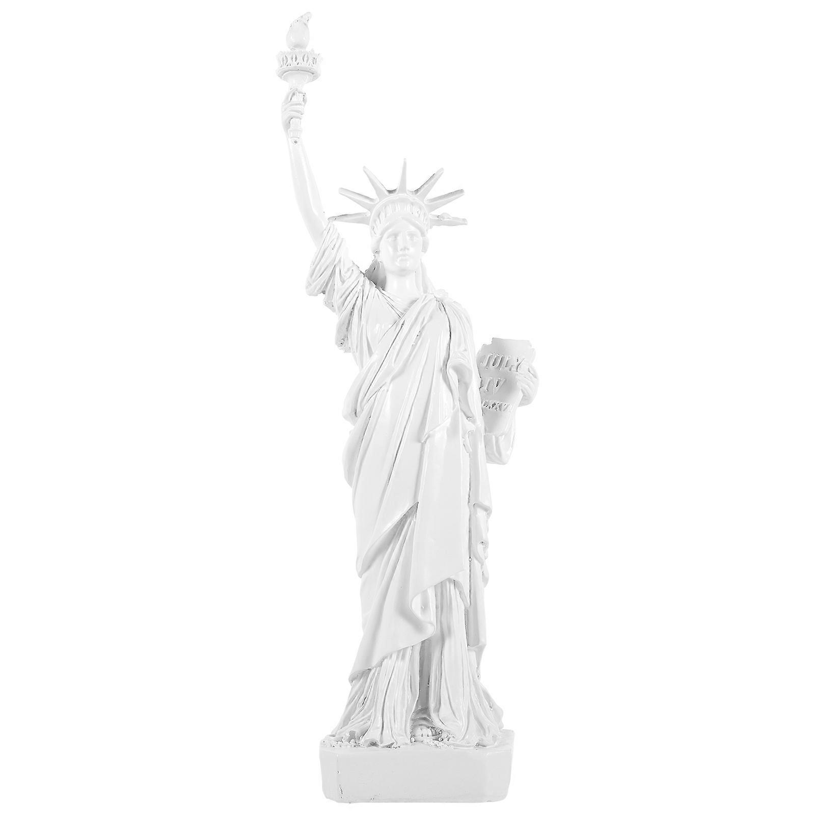 2Pcs Resin Statue Desktop Decor Creative Design Compact Craft Ornament Special Display 30x10.5cm