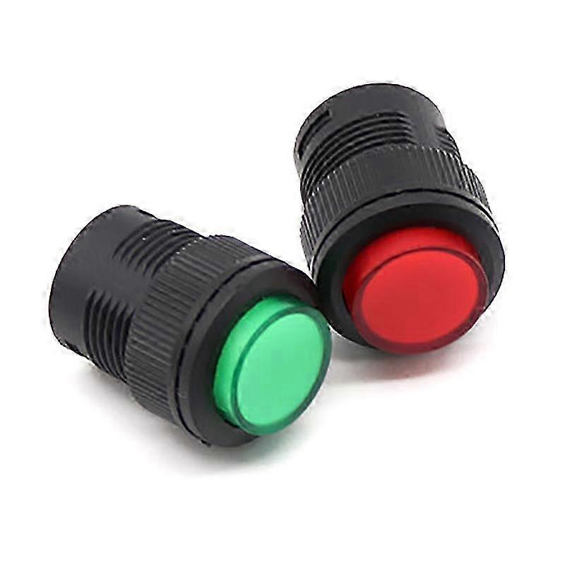 2025 1PCS R16-503 Round Button Switch Momentary 3A 250V 16MM Self Locking Round Push Button Switch