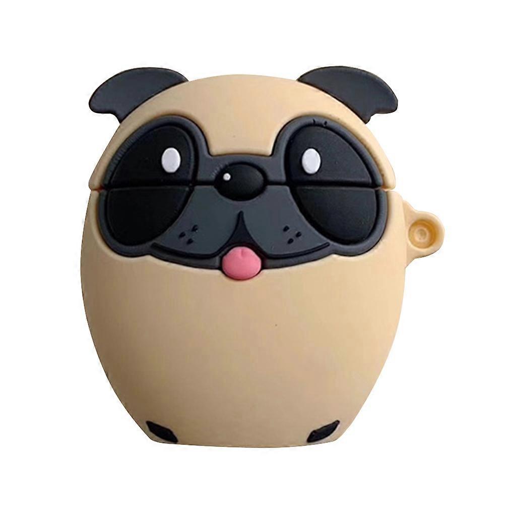 Earphone Protective Shell Cartoon Earphone Case Cover 2Pcs Khaki