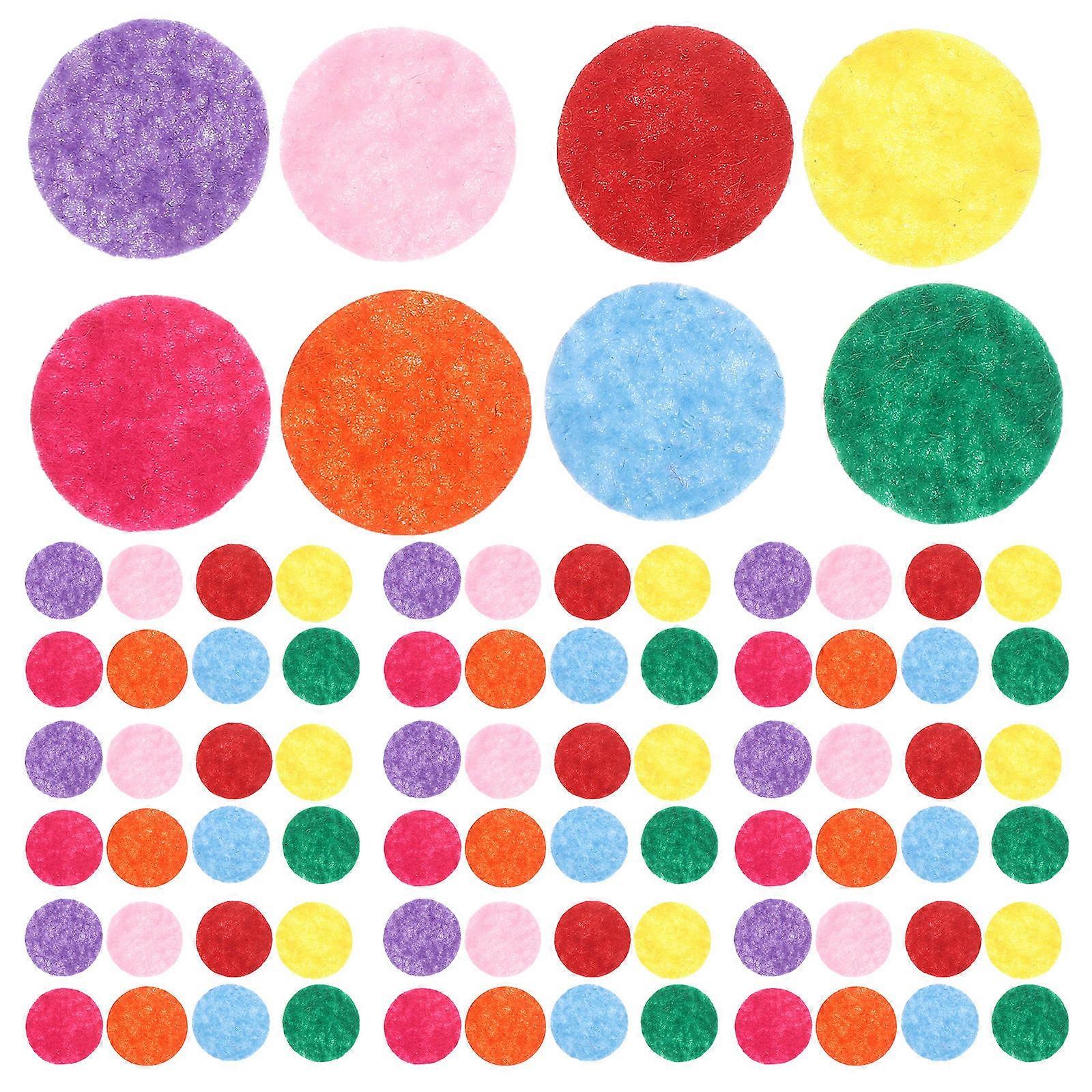 Plstené kruhy rôznych farieb na výrobu bytových dekorácií, ideálne pre nadšencov domácich majstrov 2,00 x 2,00 x 0,10 cm, 1000 ks