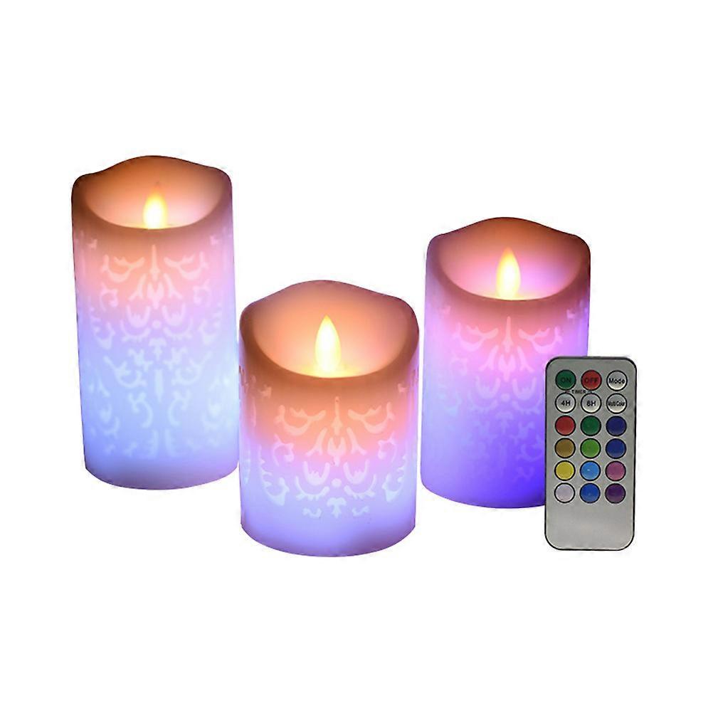 LED Candle Lights Flameless Candles for Home Decoration 6Pcs Assorted Color