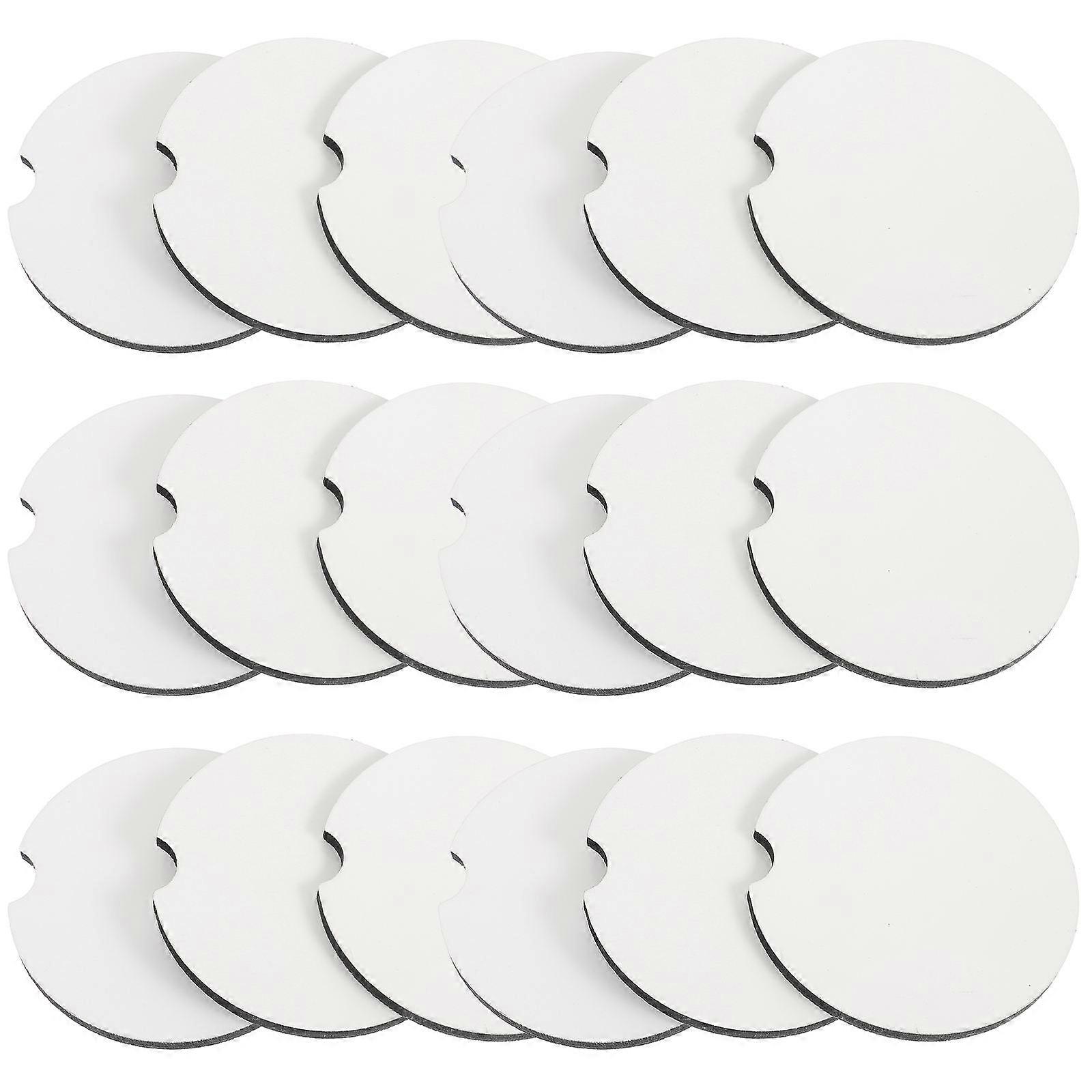 80 Pcs Sublimation Coasters For DIY Enthusiasts Non-Slip Wood Mats 6.5x6.5cm For Craft Projects