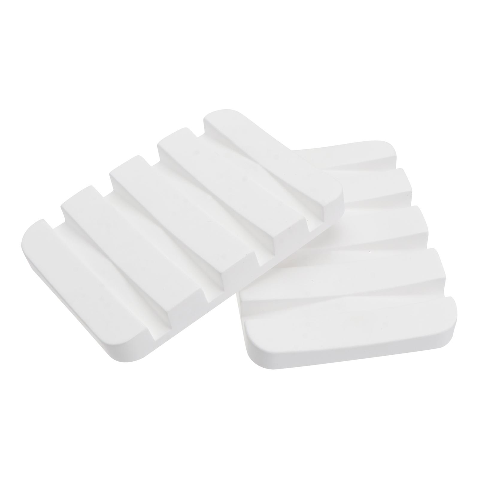 Soap Dishes for Bathroom Diatomite Soap Pad Quick Dry 4Pcs Set