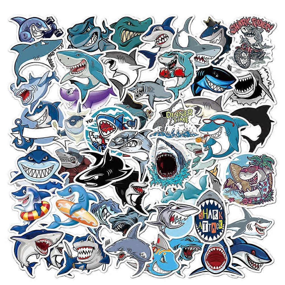 Computer Stickers Creative Shark Sticker for Decoration 200 Sheets 2Packs