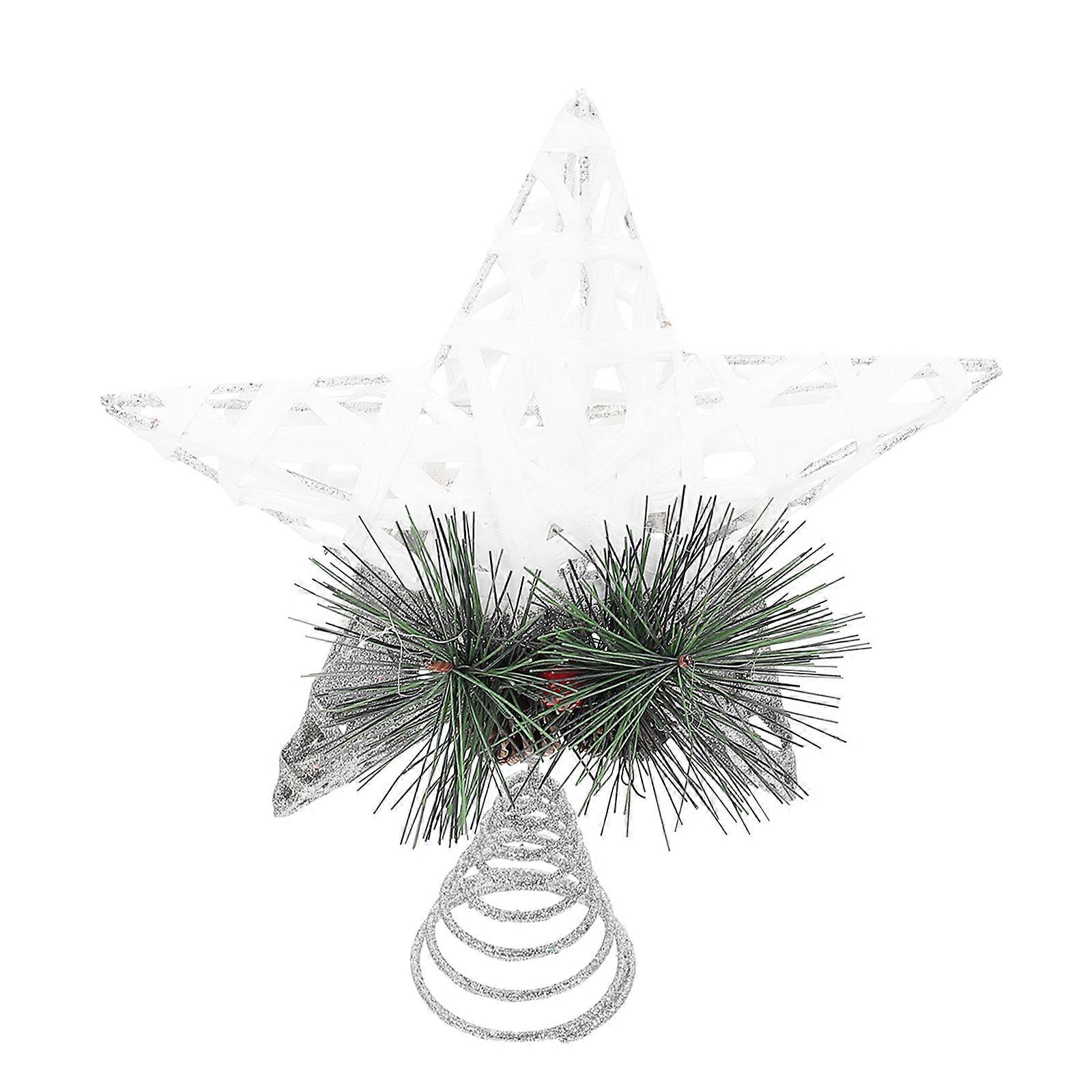 Christmas Star Tree Topper Pentagram Ornament for Xmas Tree