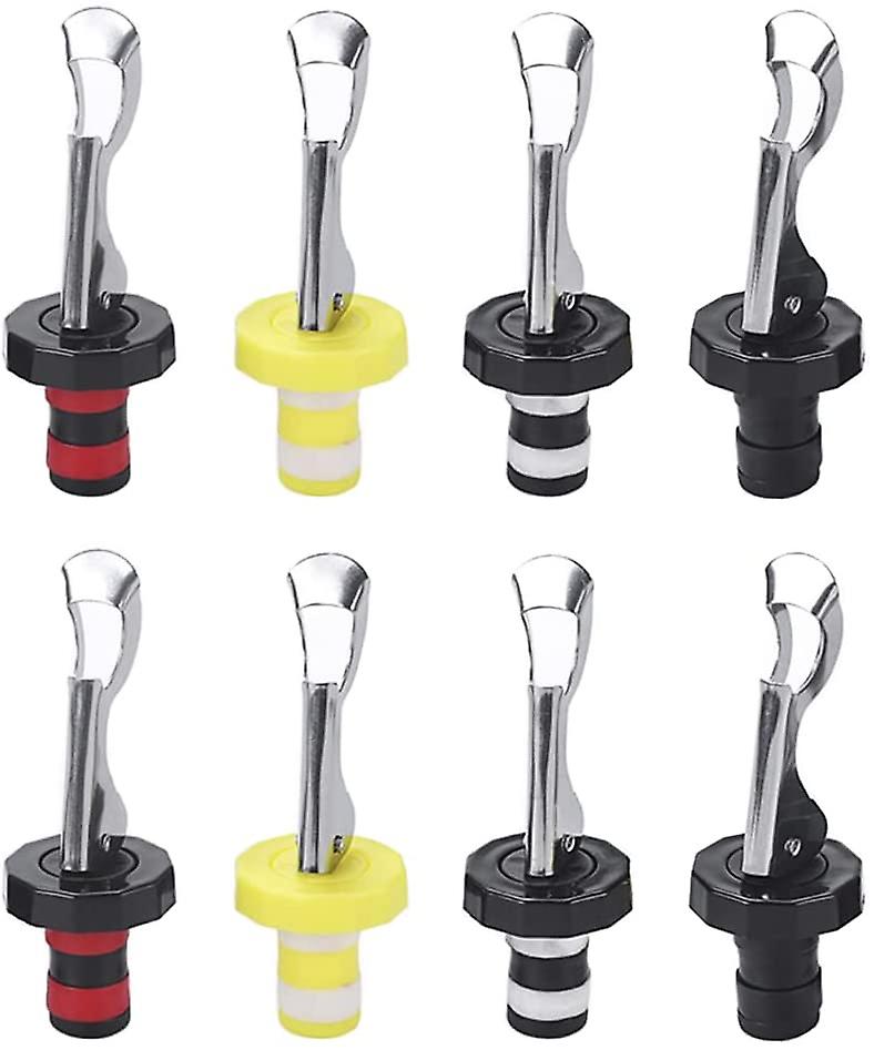 Vinflaskpropp 8 stycken flaskproppar med spak silikonflaskpropp vinproppar