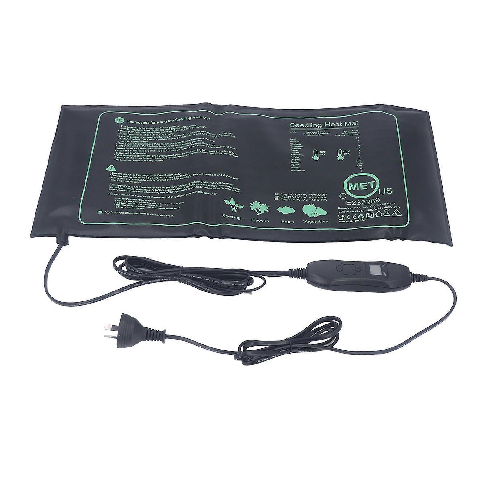 Seedling Heat Mat with Digital Thermostat Waterproof Efficient Versatile Seed Starting Heating Pad For Germination AU Plug 220V