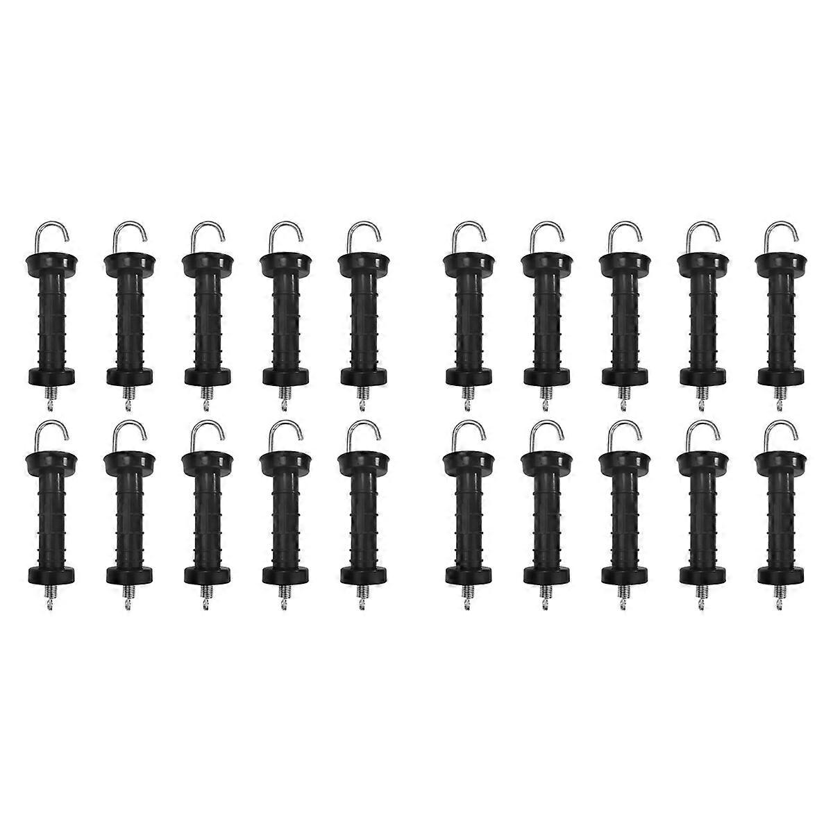 10 PCS Gate Handle for Electric Fence, Insulated Spring Tension