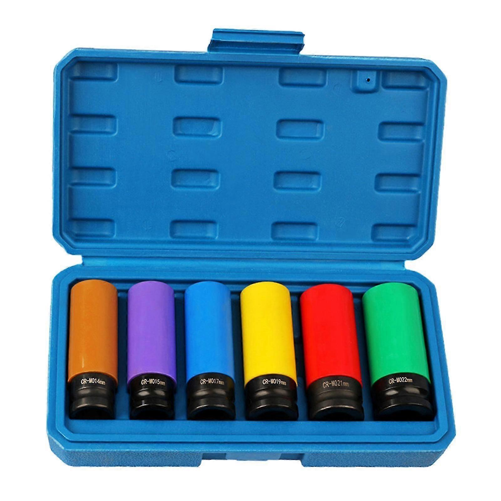 Wheel Socket Set Thin Socket Set Metric 17mm ,19mm, 21mm ,Socket Spanner Set Protective Wheel Impact Socket Set for Men Dad