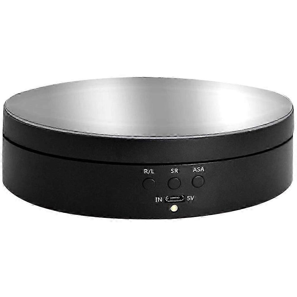 Electric Rotating Display Stand For Product Showcase In Sleek Mirror Finish With Angle Adjustment Function 1Pack