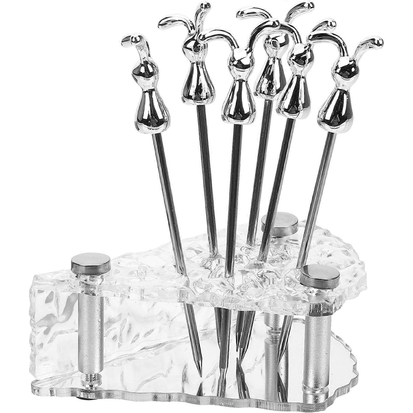 1 Set Reusable Forks For Cake And Appetizer Serving Featuring Smooth Edges