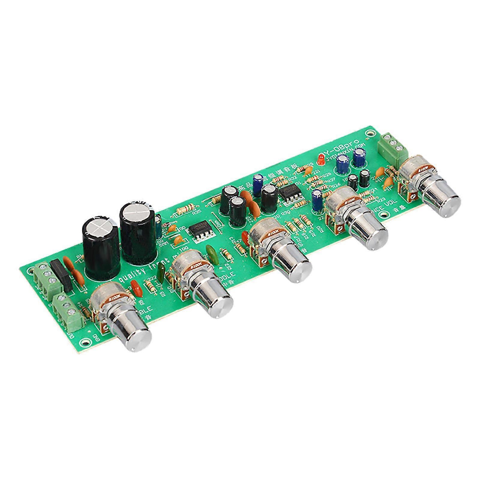 HiFi Audio Preamp for Amplifier Board Easily Install Accessory with Tone Control