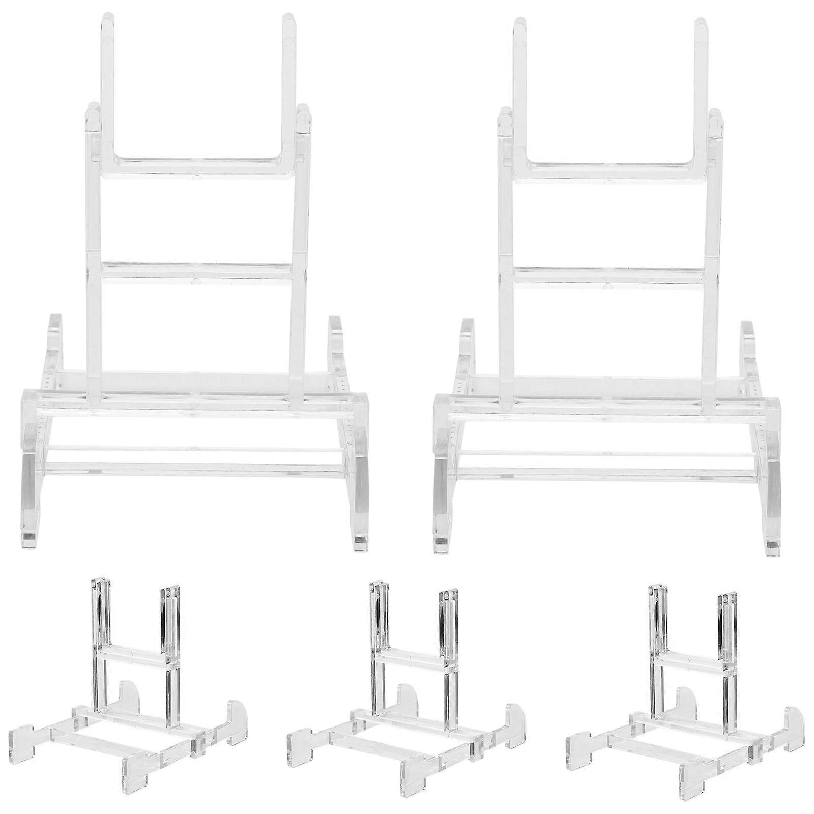 Acrylic Desktop Picture Holders for Display with 20Pcs Transparent Stands