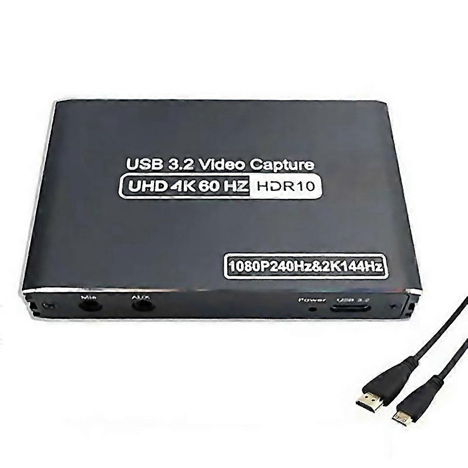 For C10 With Mic Input Audio Output 4k Hdmi Video Capture Card Live Streaming Usb 31 Adapter
