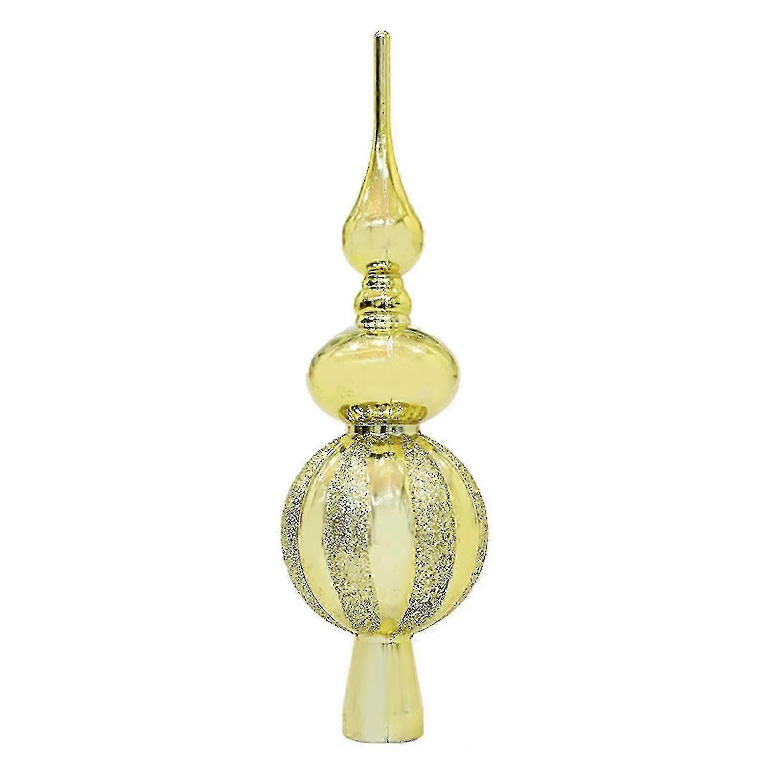 クリスマスツリートッパークリスマスキラキラツリートップトッパー滑り止めボトルひょうたん形状クリスマスツリーデコレーション雰囲気パーティー Decor_f