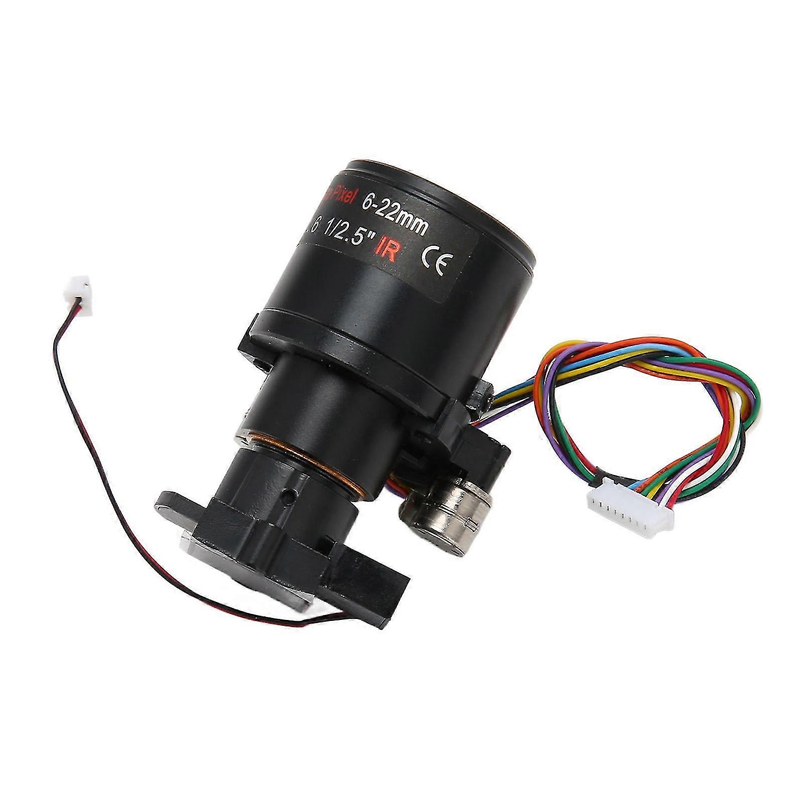 25-26 Motorized Zoom Lens 6‑22mm 5MP Focal Length High Precision Auto Zoom Autofocu...