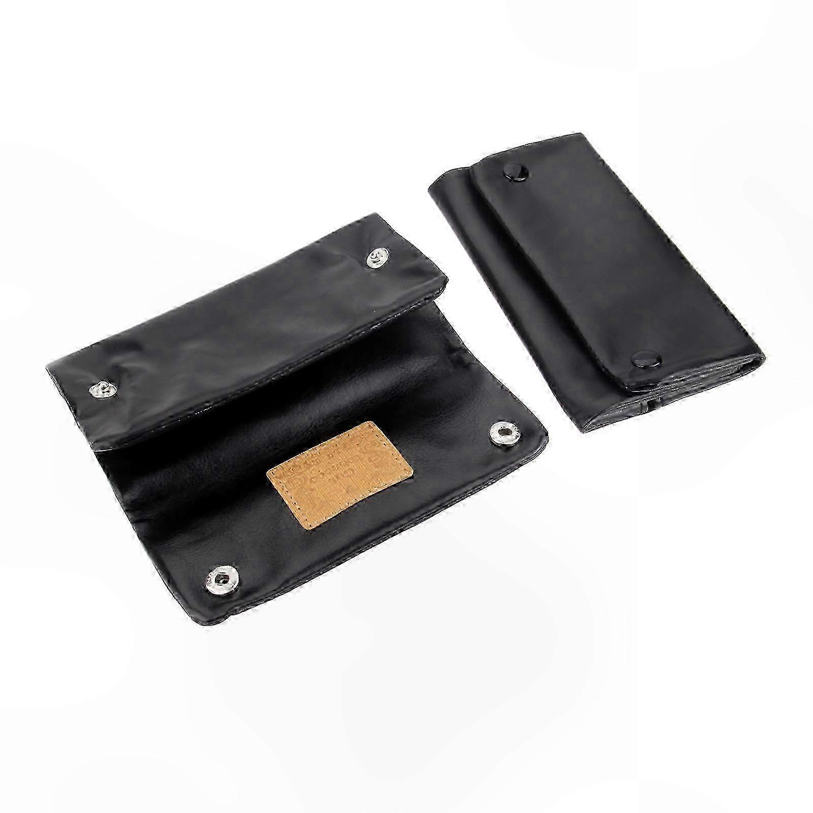 Leather Tobacco Case with Rolling Accessories and Wallet Functionality