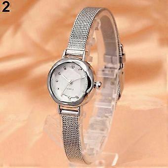 Zegarek na rękę WoFashion Mesh Fine Alloy Band z bransoletą kwarcową i cyrkoniami, 25-26s