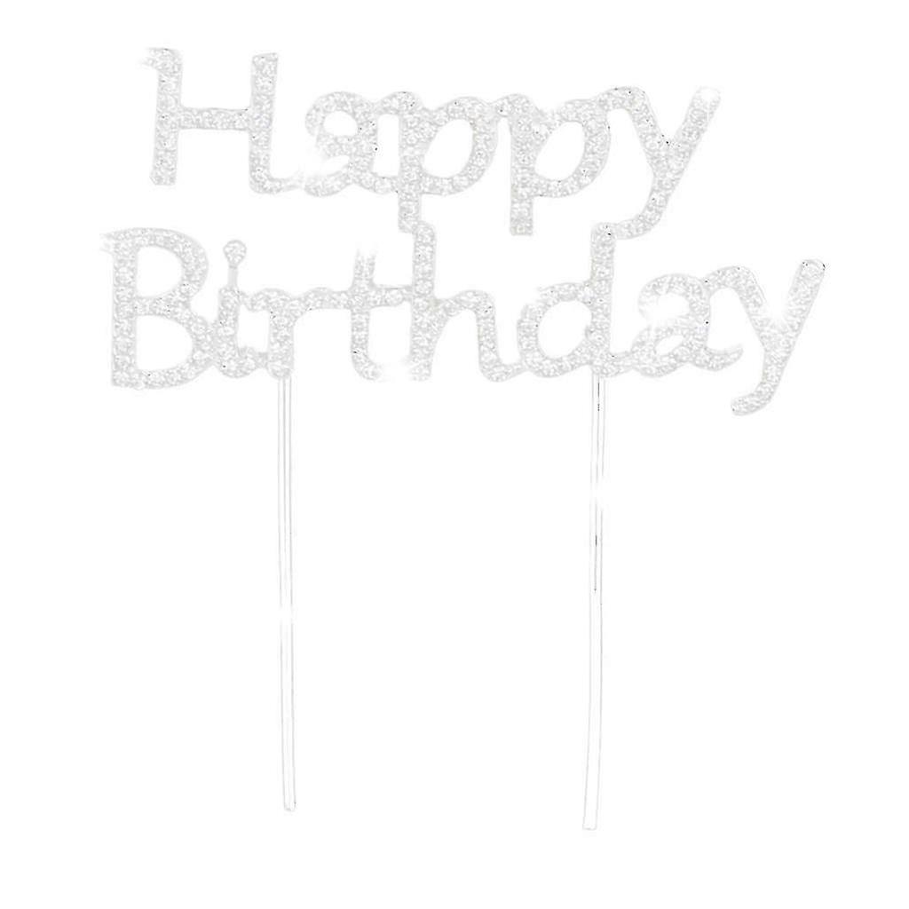 Sparkling Rhines Happy Brithday Cake Table Decor 25-26