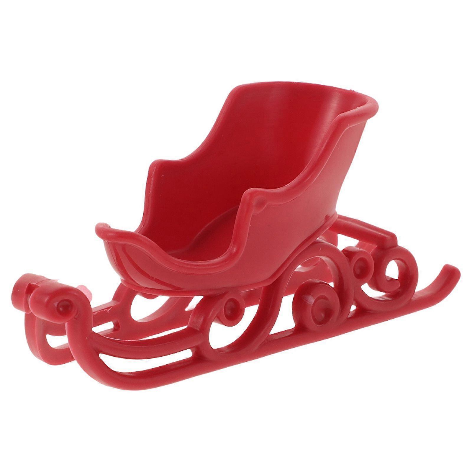 クリスマスそりデスクトップの装飾家のためのクリスマスそりの装飾プラスチックそり飾りクリスマスツリー吊りそりクリスマスそり