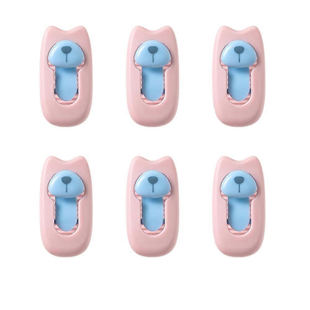 Futon Clips Set of 6, NonSlip Duvet Cover Clips, Lightweight Pink Bedding Fixing Device for Comforter