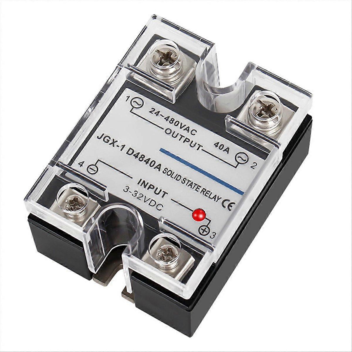 Single Phase Solid State Relay Single Phase SSR DC Control AC Solid State Relay 80A
