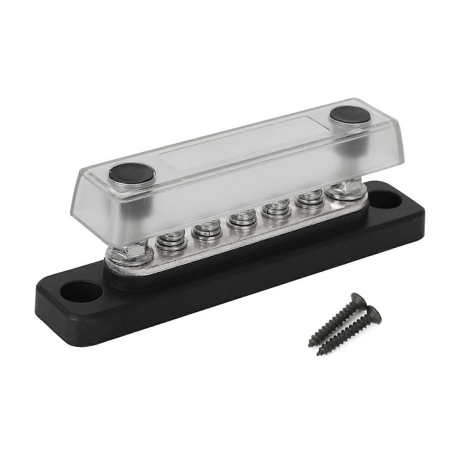 5 Post Power Distribution Block Bus Bar 100A 48V Marine Bus Bar, Automobile Battery Terminals Distribution Block Multicolor