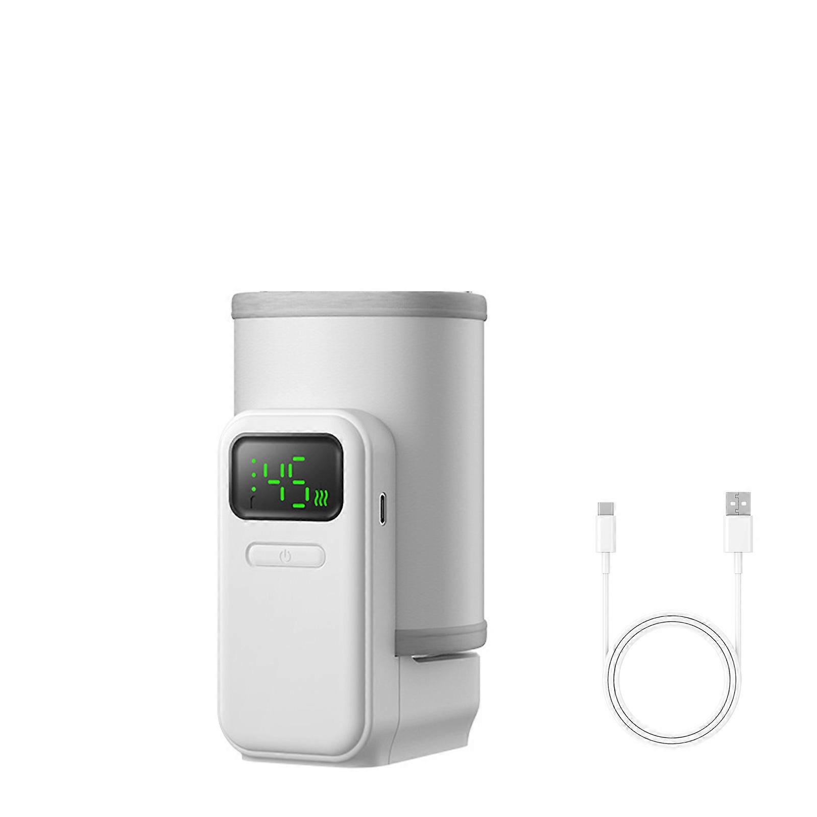 Rechargeable Milk Bottle Heating Sleeve 6 Precised Temperature Setting Portable Thermostatic Design For Infants Multicolor