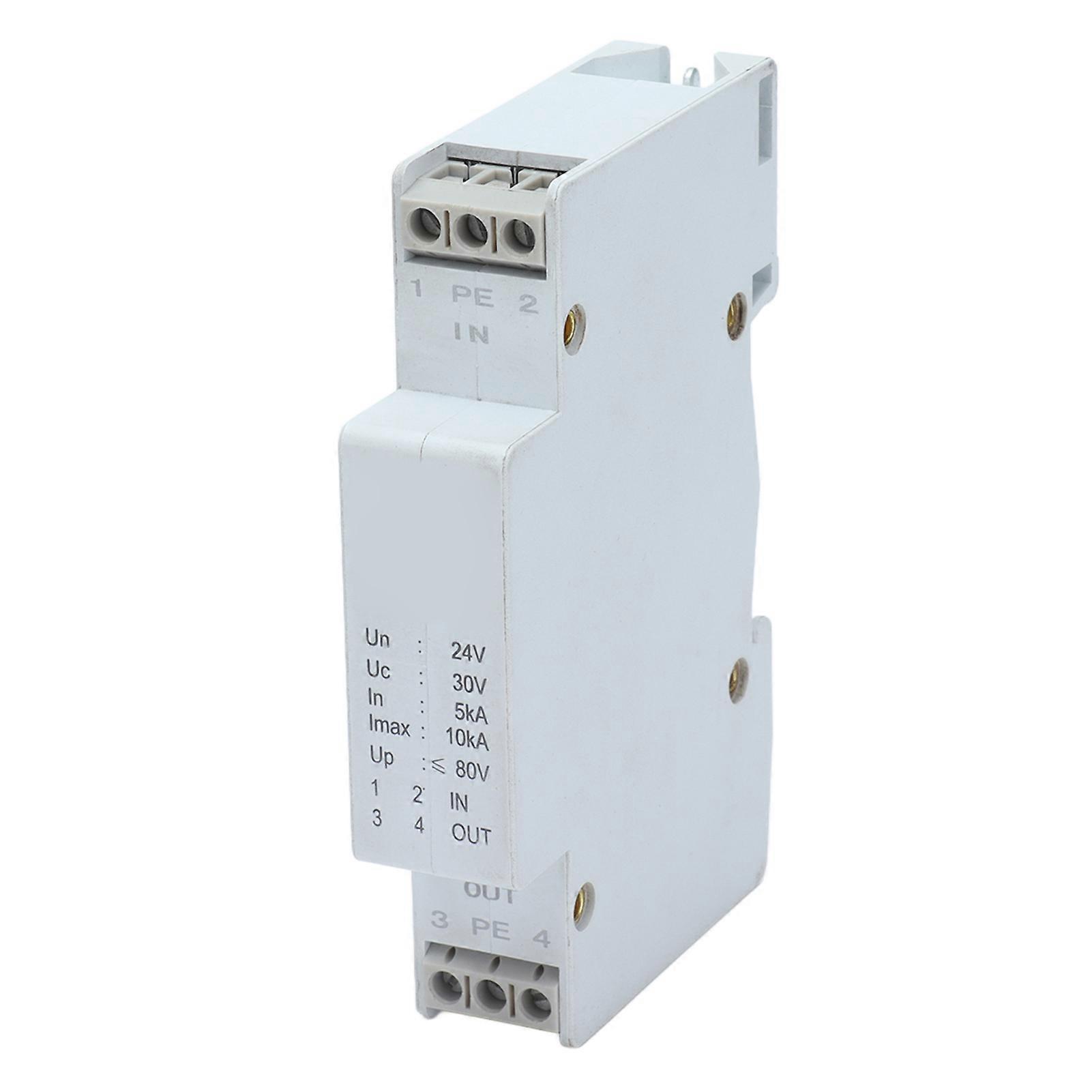 Surge Protective Device Voltage Protection Arrester Signal Lightning Protector 24V DC